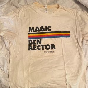 Ben Rector Magic Album T Shirt Size M Cream